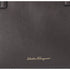 Salvatore Ferragamo Amy Medium Top Zip Shoulder Tote Bag Leather Dark Gray